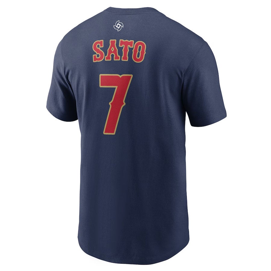 WBC 佐藤輝明 #7 侍ジャパン 日本代表 Tシャツ 【国内モデル】2026