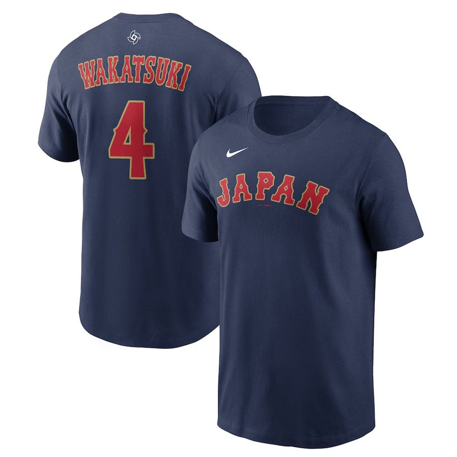 WBC 若月健矢 #4 侍ジャパン 日本代表 Tシャツ 【国内モデル】2026