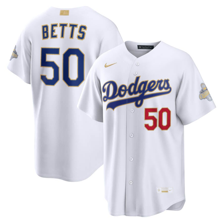 ま*う様 ドジャース　ムーキー ベッツ　50 レプリカ　ユニホーム　非公式　L MLB ドジャース ムーキー・ベッツ ユニフォーム - MLB | セレクション