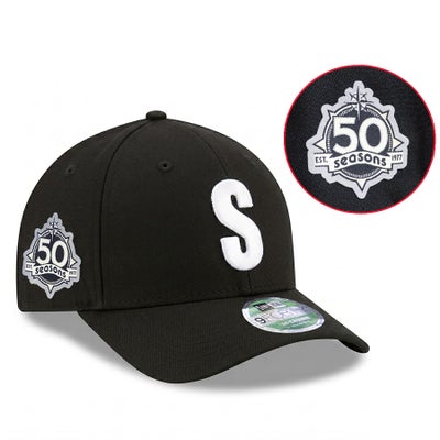 MLB マリナーズ キャップ 【海外モデル】50周年記念 パッチ 59FIFTY 