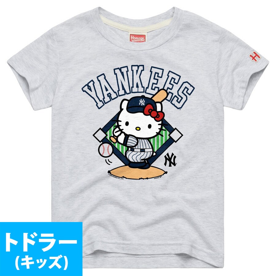 MLB ヤンキース Tシャツ トドラー キッズ ハローキティ Hello Kitty