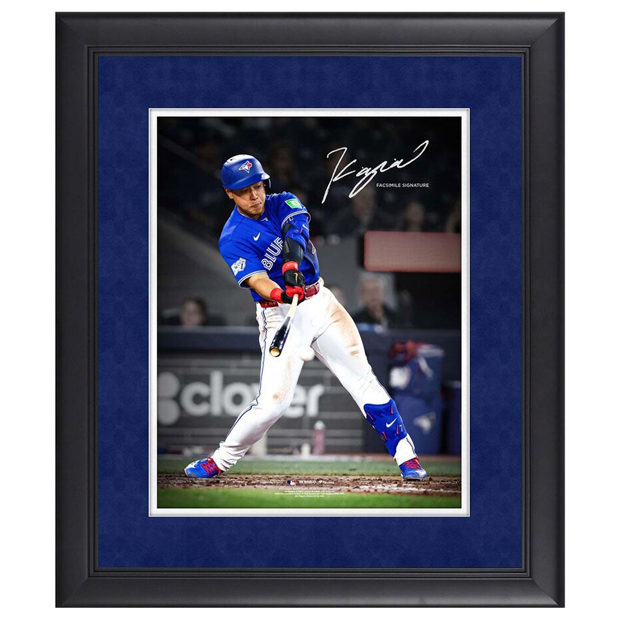 MLB 岡本和真 ブルージェイズ 直筆サインバット Black Louisville