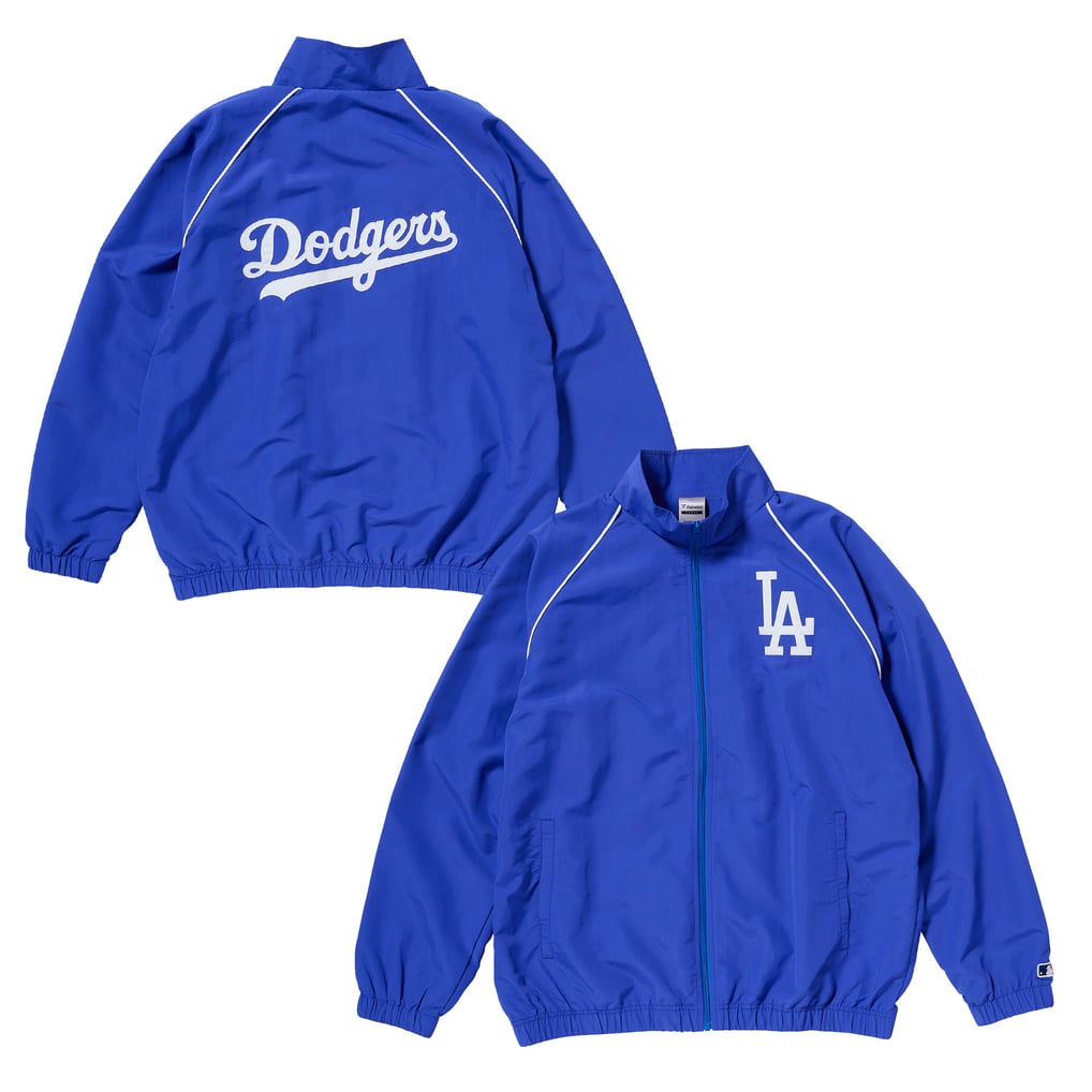 MLBドジャースジャケットスタジャン　Fanatics　ブルー MLB ドジャース ジャケット Standard Logo バーシティ Jacket Fanatics