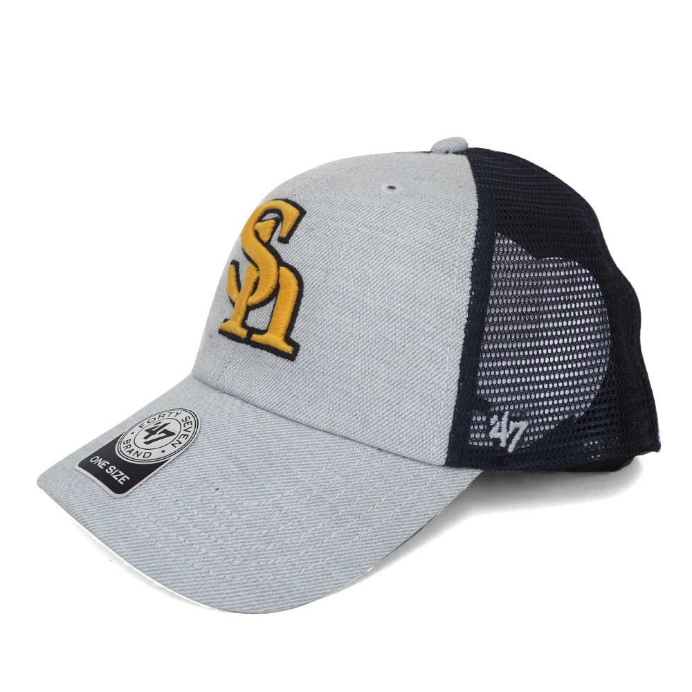 キャップ 楽天市場】47brand ソフトバンクホークス　球団支給　選手用　帽子　キャップ NPB ミニロゴ＆レザー Hawks 日本プロ野球 記念グッズ
