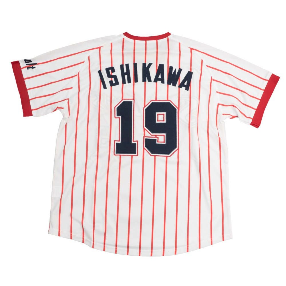 ヤクルトスワローズ 石川選手 2022年セリーグ優勝記念ユニフォーム Lサイズ ヤクルトスワローズ 石川(スワローズ) 復刻モデル - プロ野球