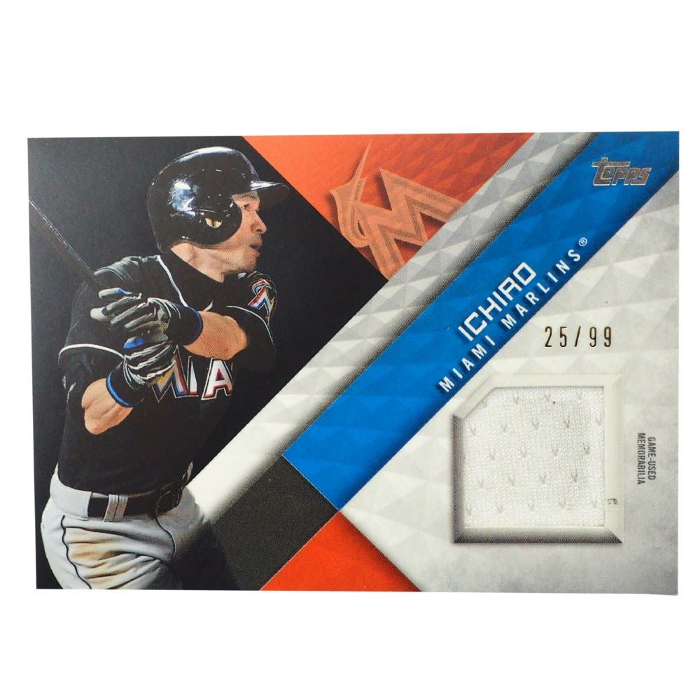 イチロー 世界75枚限定 3色パッチ ミュージアムコレクション マーリンズ MLB イチロー マイアミ・マーリンズ トレーディングカード/スポーツ