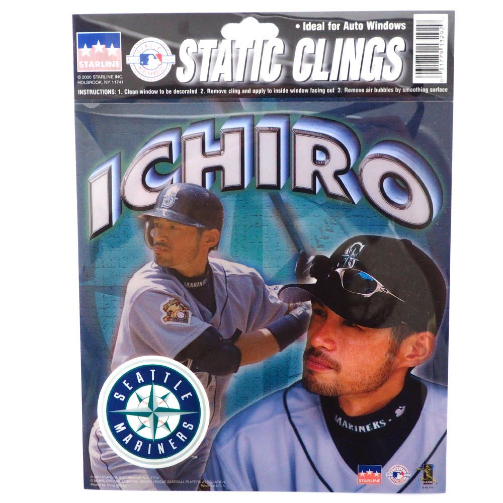 MLB イチロー シアトル・マリナーズ Static Clings ステッカー