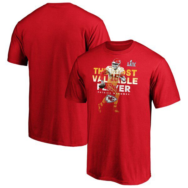 NFL パトリック・マホームズ Tシャツ スーパーボウル レッド - NFL