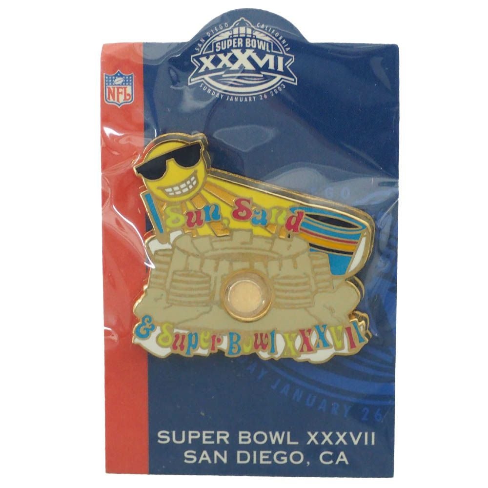 NFL 第37回スーパーボウル ラベル ピンズ ピンバッジ: Sun Sand