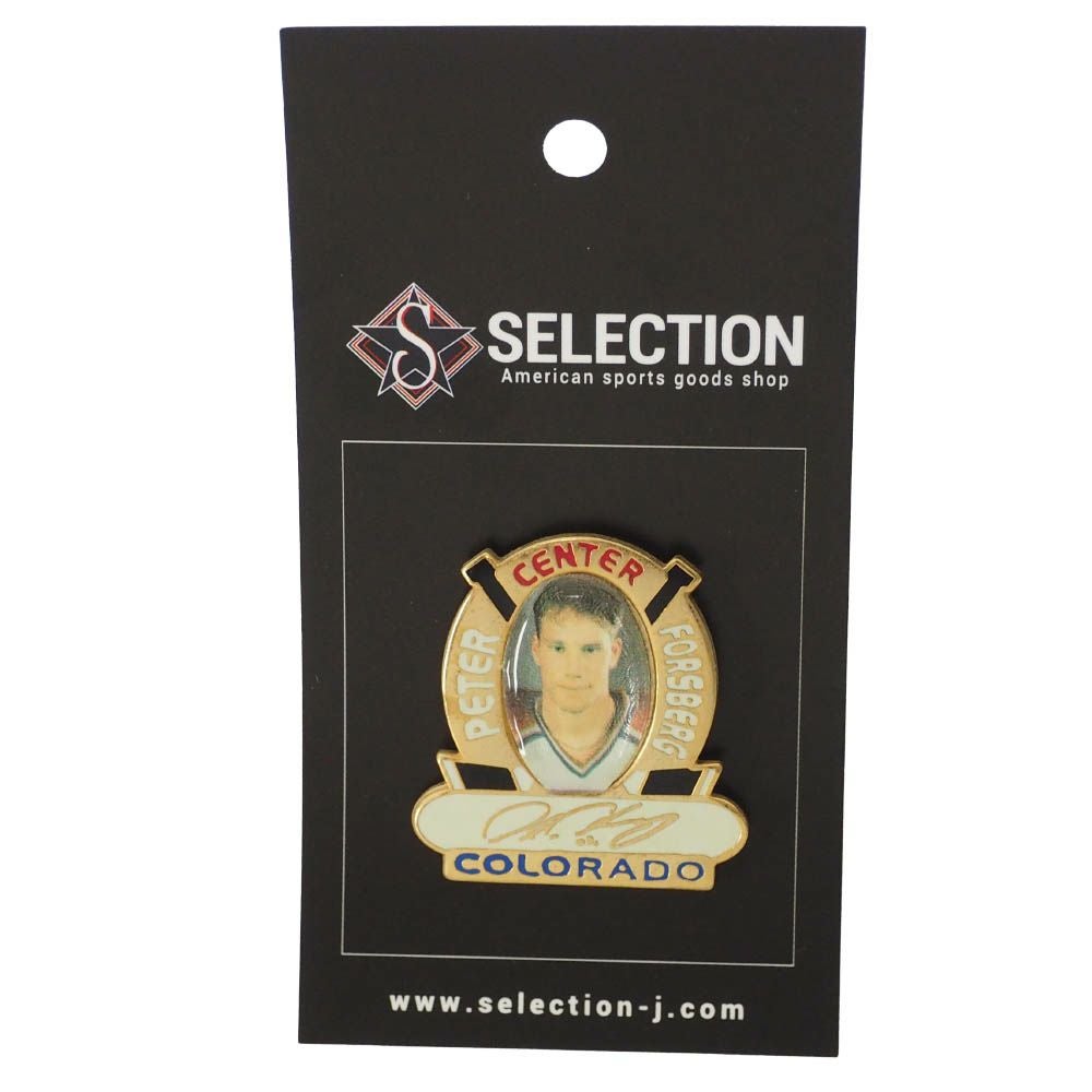 NHL ピーター・フォースバーグ アバランチ Photo Signature Pin ピンズ