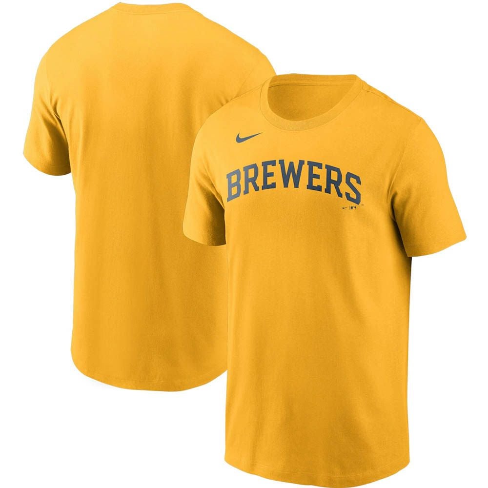 MLB ミルウォーキー・ブリュワーズ Tシャツ チーム ワードマーク