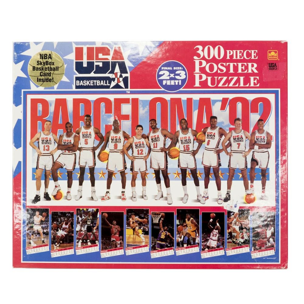 USA BB USA Basketball 1992 Dream Team ジグソーパズル Golden