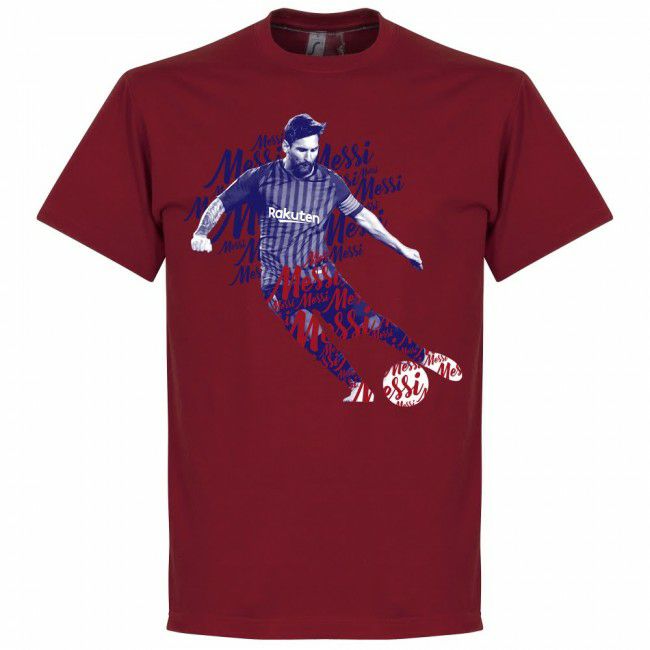SOCCER リオネル・メッシ FCバルセロナ Tシャツ スクリプト RETAKE